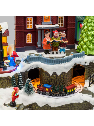 Lotti Figurka dekoracyjna LED "Village" ze wzorem - 34 x 27 cm