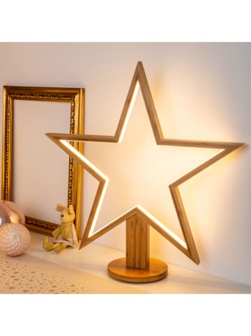 Lampa dekoracyjna LED "Star" w kolorze jasnobrązowym - 54 x 55 x 16 cm