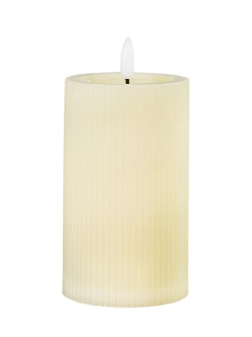 Ledkaars crème - (H)12,5 x Ø 7,5 cm