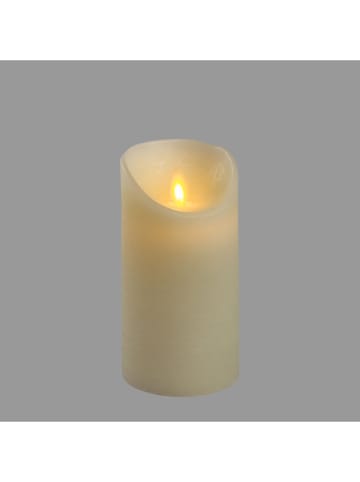 LED-Kerze in Creme - (H)15 x Ø 7,5 cm