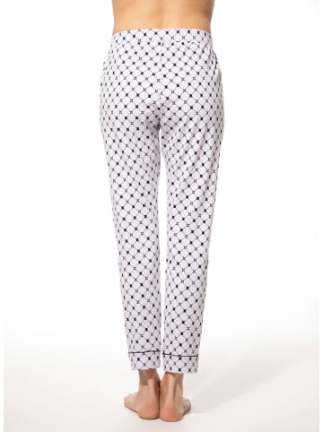 Pyjama-Hose in Schwarz/ Weiß