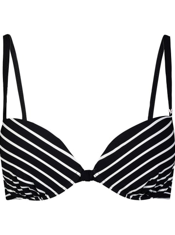 Biustonosz bikini w kolorze czarno-białym