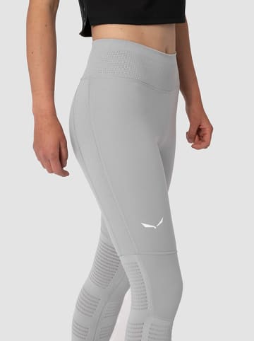 Salewa Legginsy funkcyjne "Pedroc Dry" w kolorze szarym