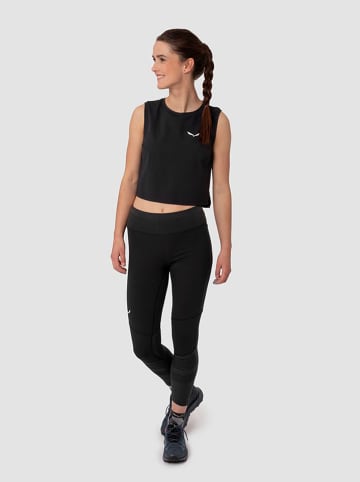 Salewa Legginsy funkcyjne "Pedroc Dry" w kolorze czarnym