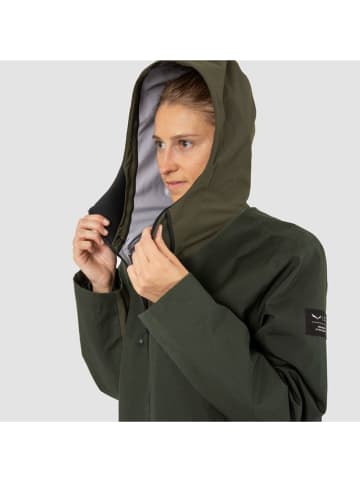 Salewa Parka "Fanes 3L" w kolorze oliwkowym