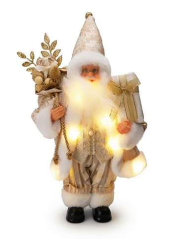 LED-Dekoleuchte in Weiß/ Gold - (B)20 x (H)30 x (T)10 cm