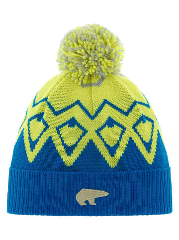 Muts "Ziggy" geel/blauw