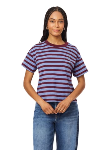 Scotch & Soda Shirt in Bordeaux/ Hellblau