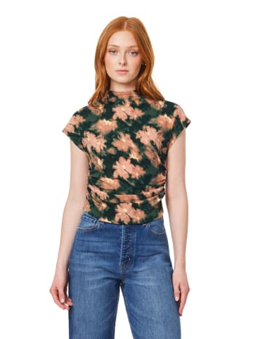 Scotch & Soda Shirt in Dunkelgrün/ Rosa