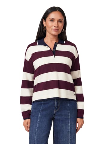 Scotch & Soda Poloshirt in Creme/ Bordeaux