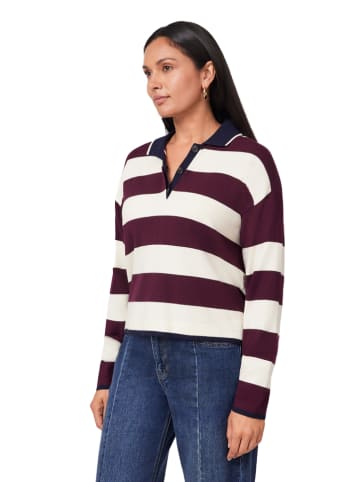 Scotch & Soda Koszulka polo w kolorze kremowo-bordowym