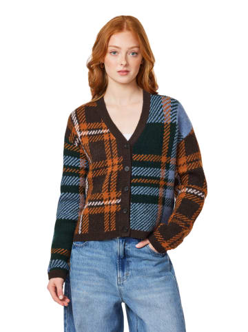 Scotch & Soda Vest donkerbruin/lichtblauw