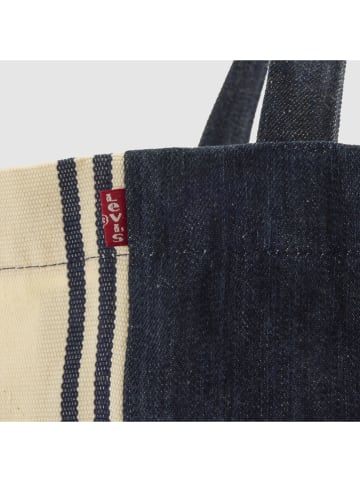 Levi's Shopper bag "Blanca" w kolorze granatowo-kremowym - 60 x 36 x 26 cm
