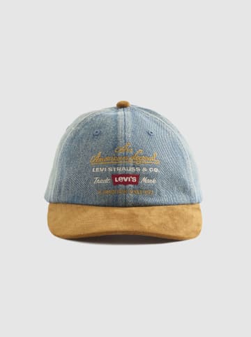 Levi's Czapka "You Got a Friend" w kolorze błękitno-jasnobrązowym