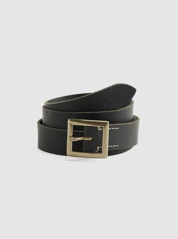 Leder-Gürtel in Schwarz