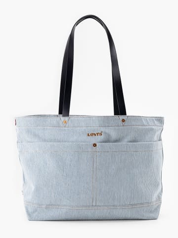 Shopper "All On The Road Again" in Hellblau - (B)52 x (H)31,5 x (T)16,5 cm