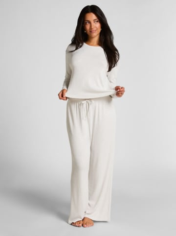 Pyjama-Oberteil in Creme
