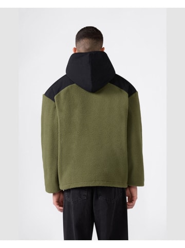 Fleece vest kaki/zwart