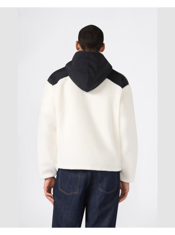 Fleece vest crème/zwart