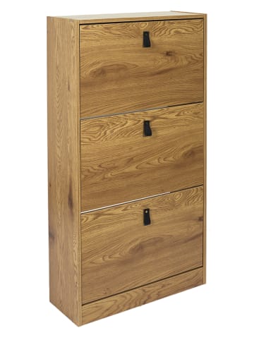 Schoenenkast naturel - (B)63 x (H)117 x (D)24 cm