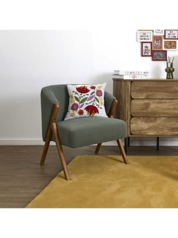 Sessel in Khaki - (B)64 x (H)70 x (T)72 cm