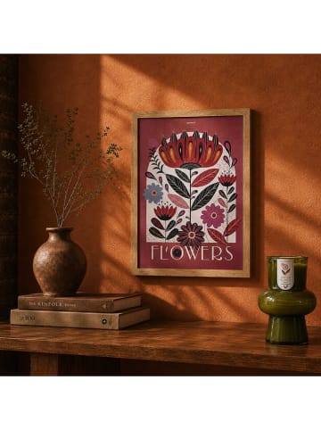 Druk artystyczny "Flower" w ramce - 32 x 42 cm (produkt niespodzianka)