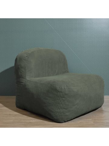 Sessel in Khaki - (B)85 x (H)78 x (T)85 cm
