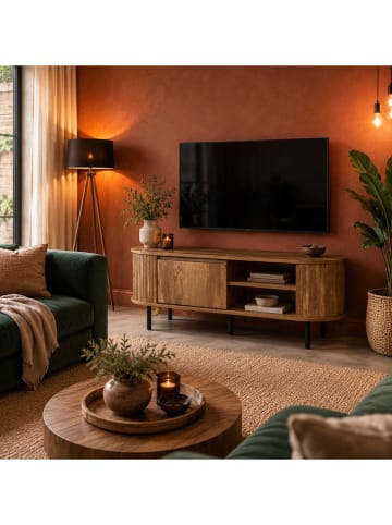 TV-Regal in Braun - (B)117 x (H)48 x (T)40 cm