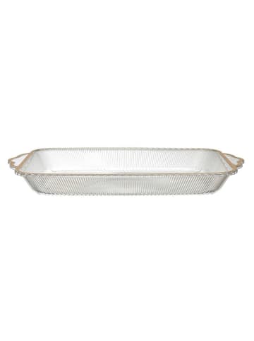 Taca w kolorze złotym do serwowania - 41 x 28 cm