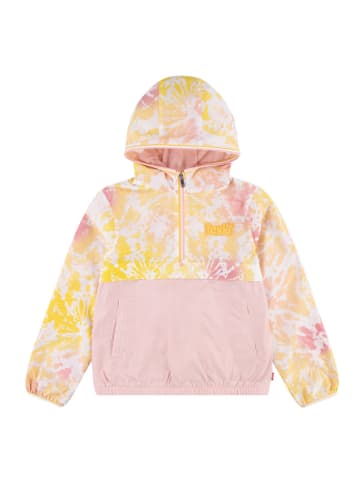 Parka w kolorze jasnoróżowo-żółtym