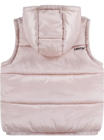 Doorgestikte bodywarmer lichtroze