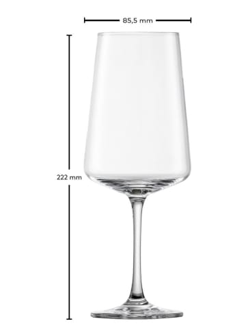 Kieliszki (4 szt.) "Miovino" do czerwonego wina - 500 ml