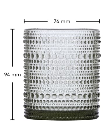 Szklanki (6 szt.) "Jupiter" w kolorze szarym - 300 ml