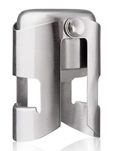 Champagnerverschluss in Silber - (H)5,5 x Ø 4 cm