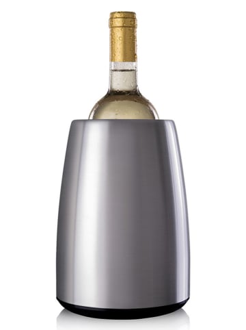 Schładzacz "Elegant" w kolorze srebrnym do wina - wys. 20,5 x Ø 15 cm