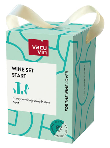 Vacu Vin 4tlg. Weinset "Start" in Schwarz