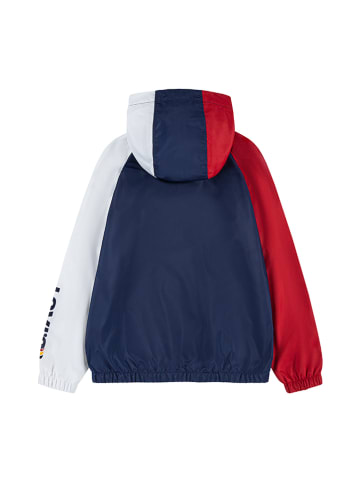 Windbreaker in Dunkelblau/ Weiß/Rot