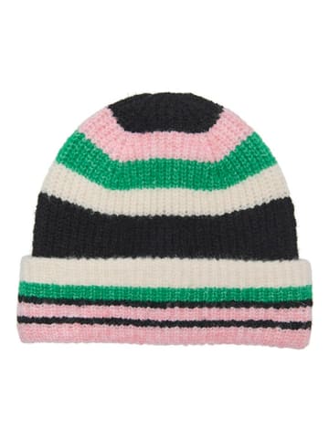 Mütze "Amanda" in Schwarz/ Rosa/ Grün
