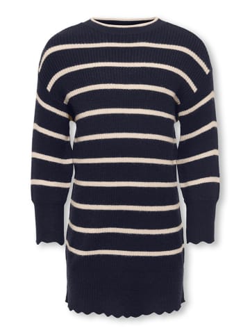 Gebreide jurk donkerblauw