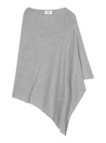 Kasjmieren poncho "Carra" grijs