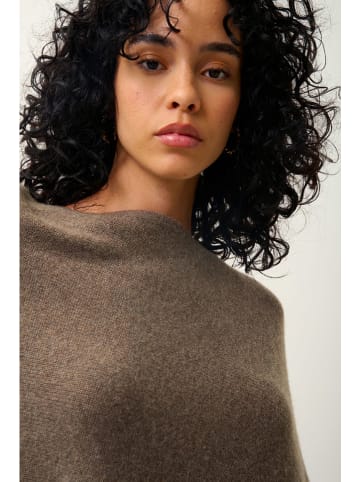Kasjmieren poncho bruin