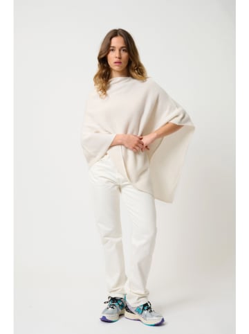 Kasjmieren poncho "Meryl" crème