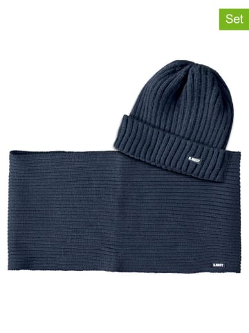 2-delige winteraccessoiresset donkerblauw