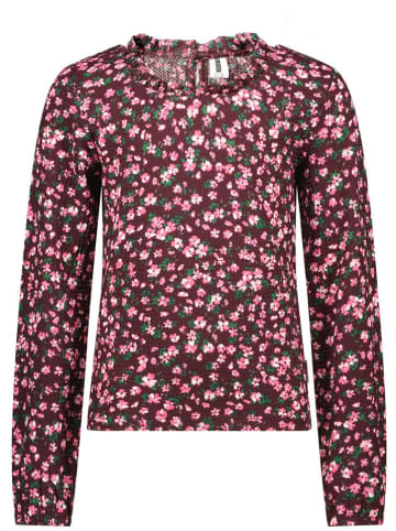 Blouse lichtroze/wit/paars