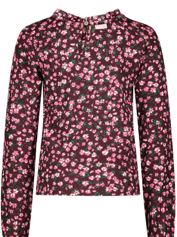 Blouse lichtroze/wit/paars