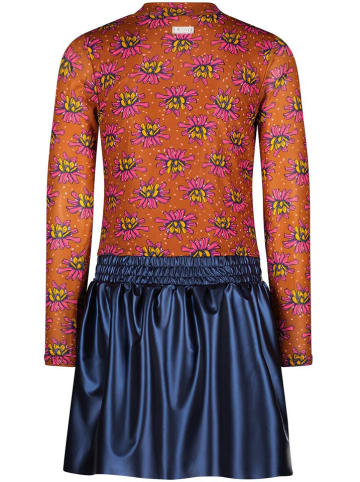 Jurk bruin/donkerblauw