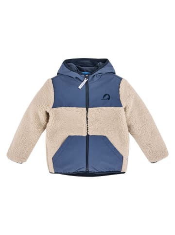 finkid Fleecejacke "Kisko" in Beige/ Blau
