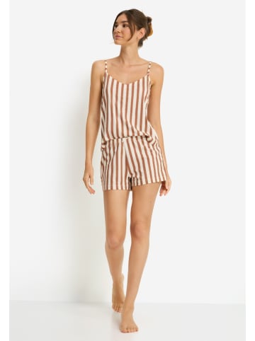 Pyjama camel/wit