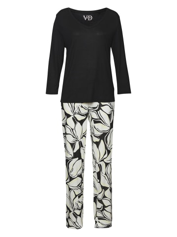 Vivance Pyjama zwart/wit