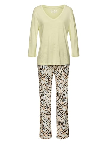 Vivance Pyjama lichtgroen/beige